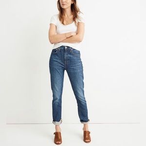 Madewell Dark Wash ‘The High Rise Slim Boyjean’ Eco Edition Size 30 EUC